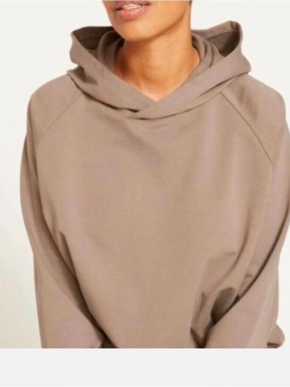Universal Standard Taupe French Terry Pullover Hoodie